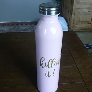 Pink water bottle